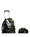 16 Inch Trolley Bag 3 Pcs Set - Black Kitty